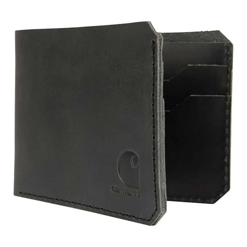 Carhartt Craftsman Bifold Wallet Men's One Size Black Leather Card Slots NLW382